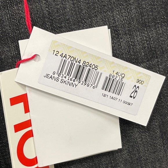 Fiorucci x Naomi Campbell Black Skinny Jeans, Size 26 - NWT - Picture 7 of 7